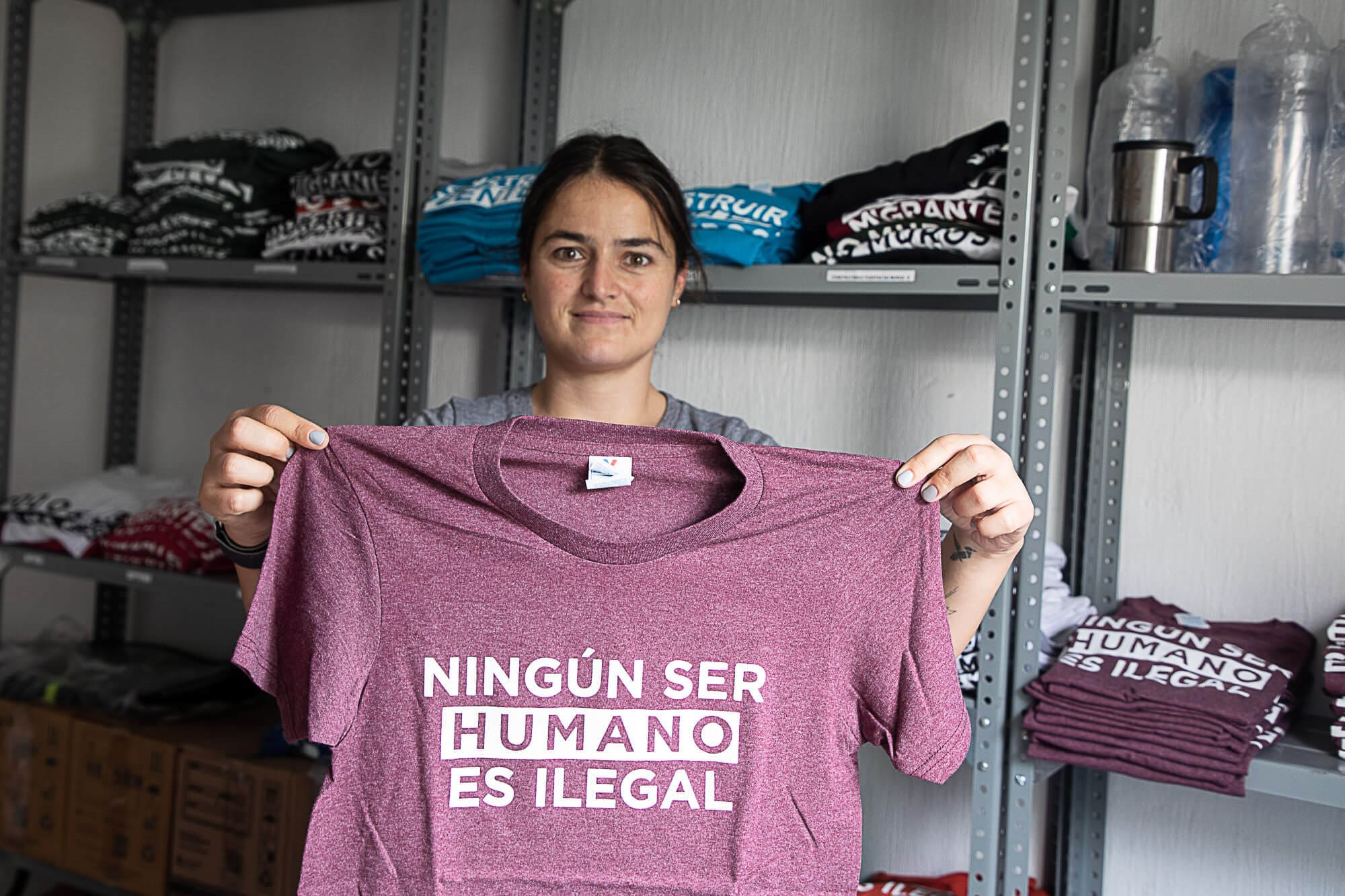 No hay personas ilegales, sino acciones ilegales. La historia familiar de Lina le enseñó que todas las personas, de alguna forma u otra, somos migrantes. Foto: Manfred Meiners